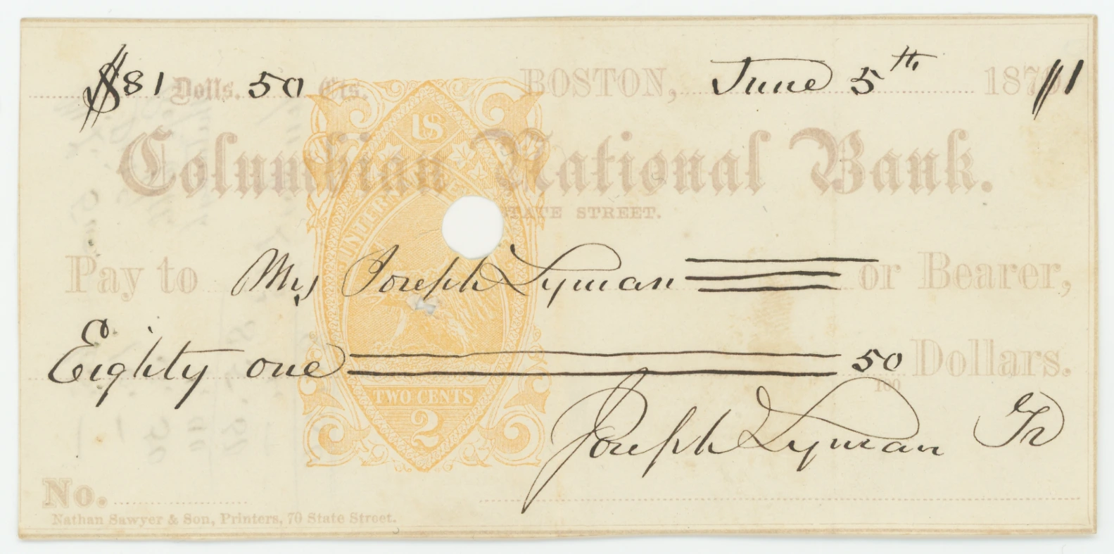 RN-B1 Columbian National Bank