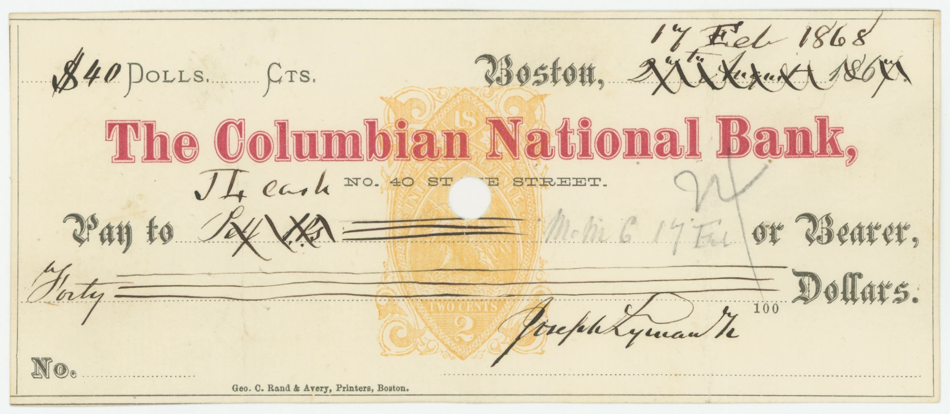 RN-B1 The Columbian National Bank