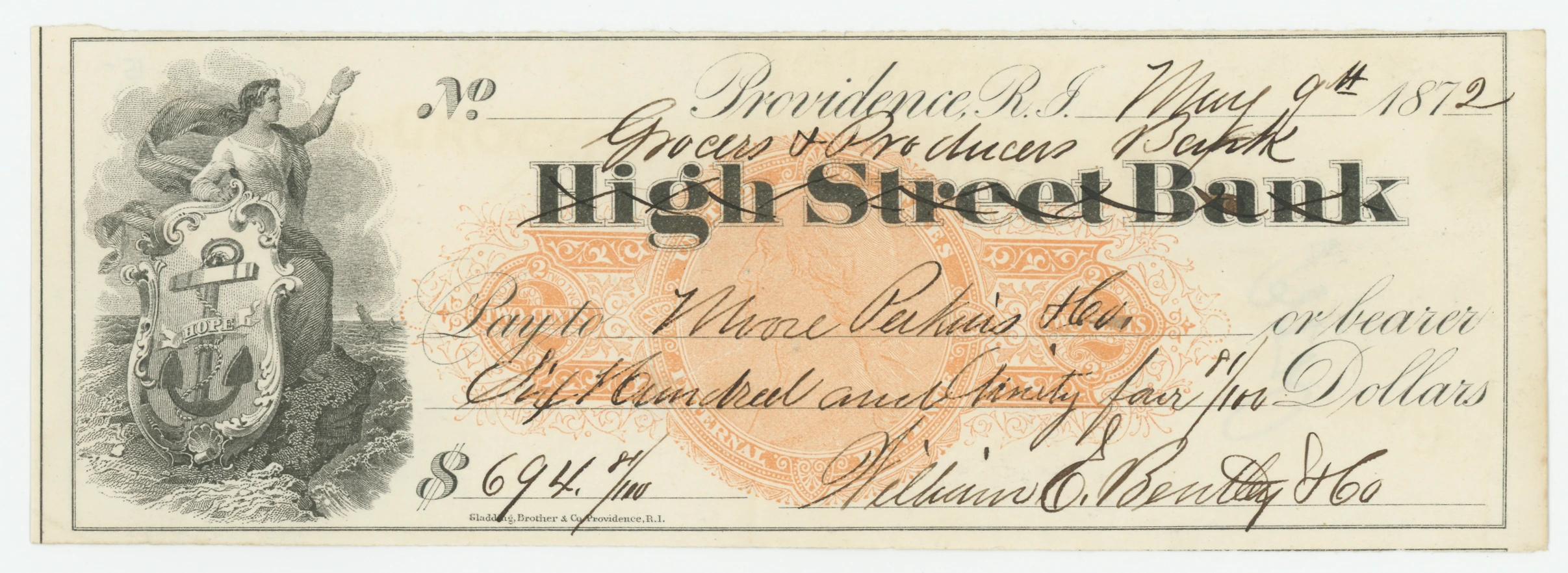 RN-C1 Grocers & Producers Bank, succ. to High Street Bank
