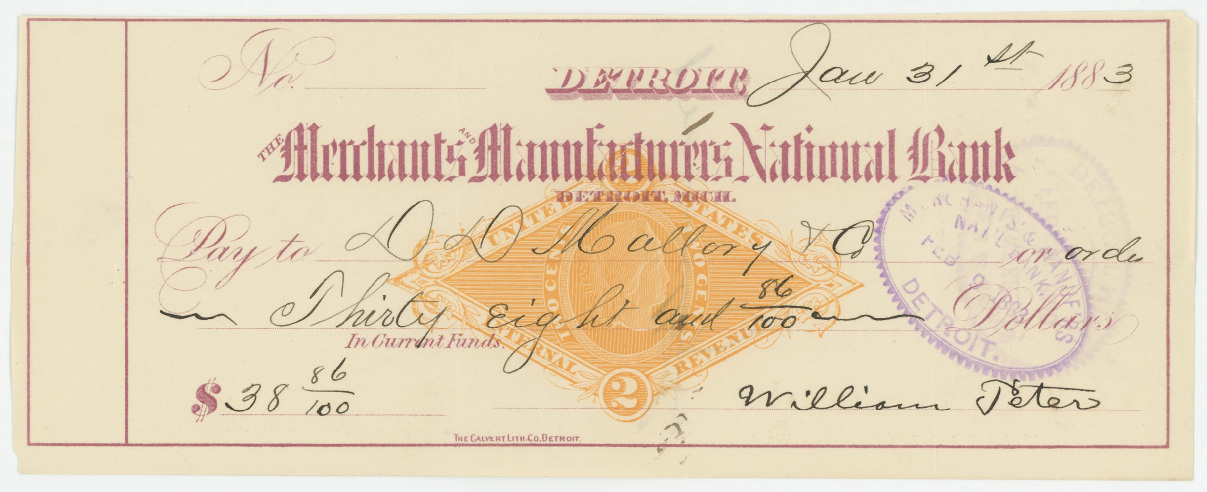 RN-G1 The Merchants and Manufacturers National Bank