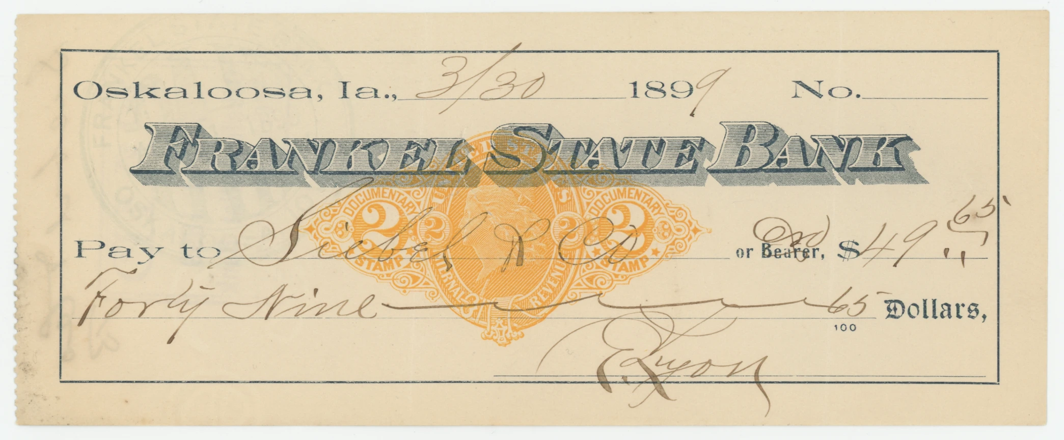 RN-X7 Frankel State Bank