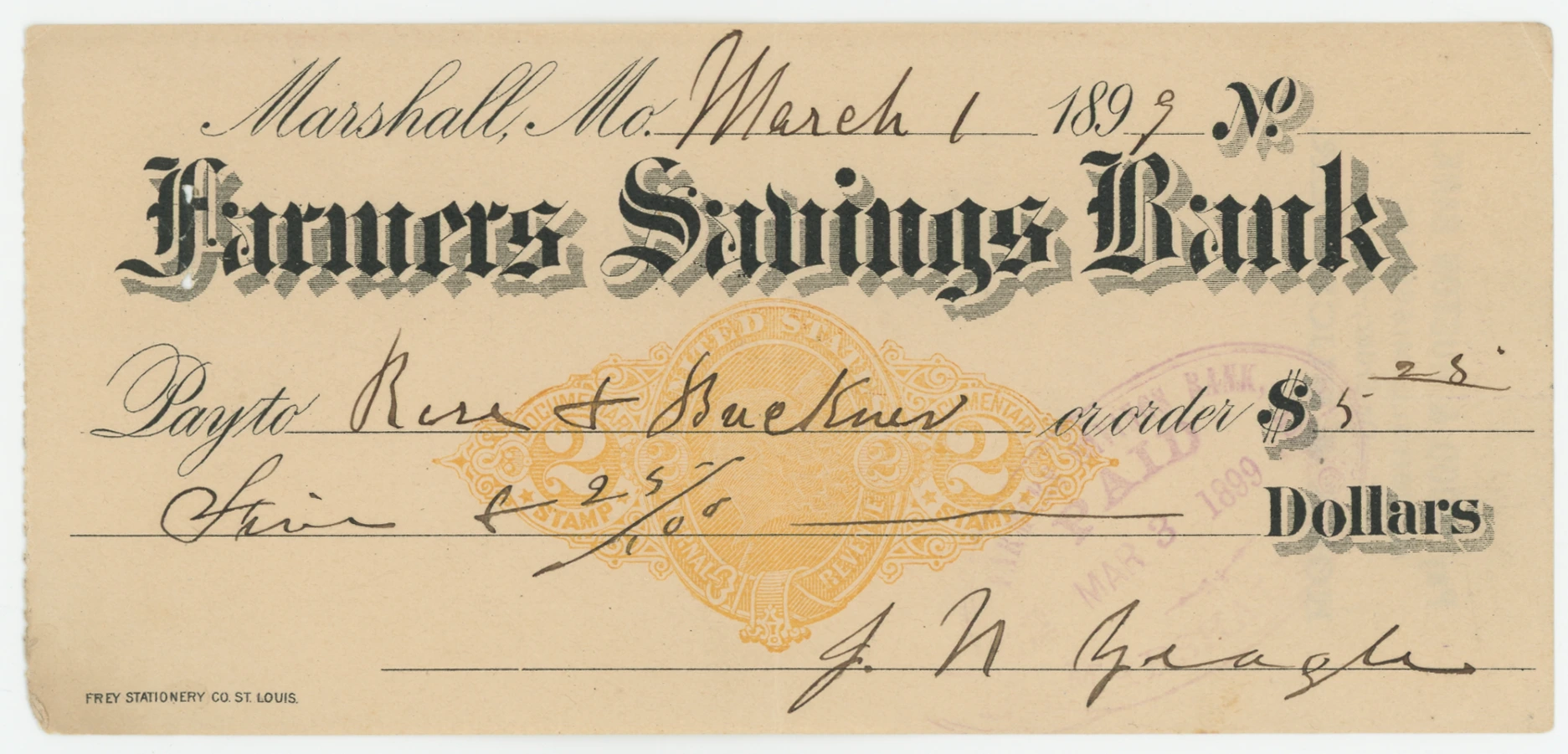 RN-X7 Farmers Savings Bank