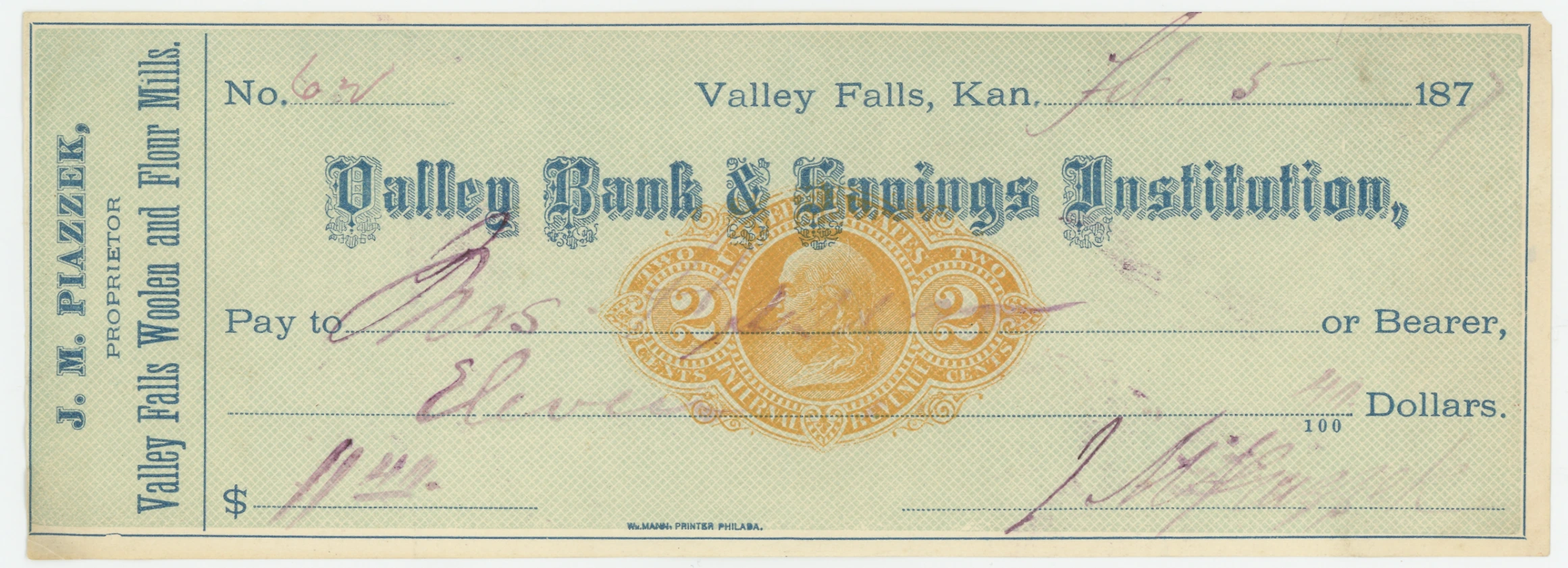 RN-F1 Valley Bank & Savings Institution