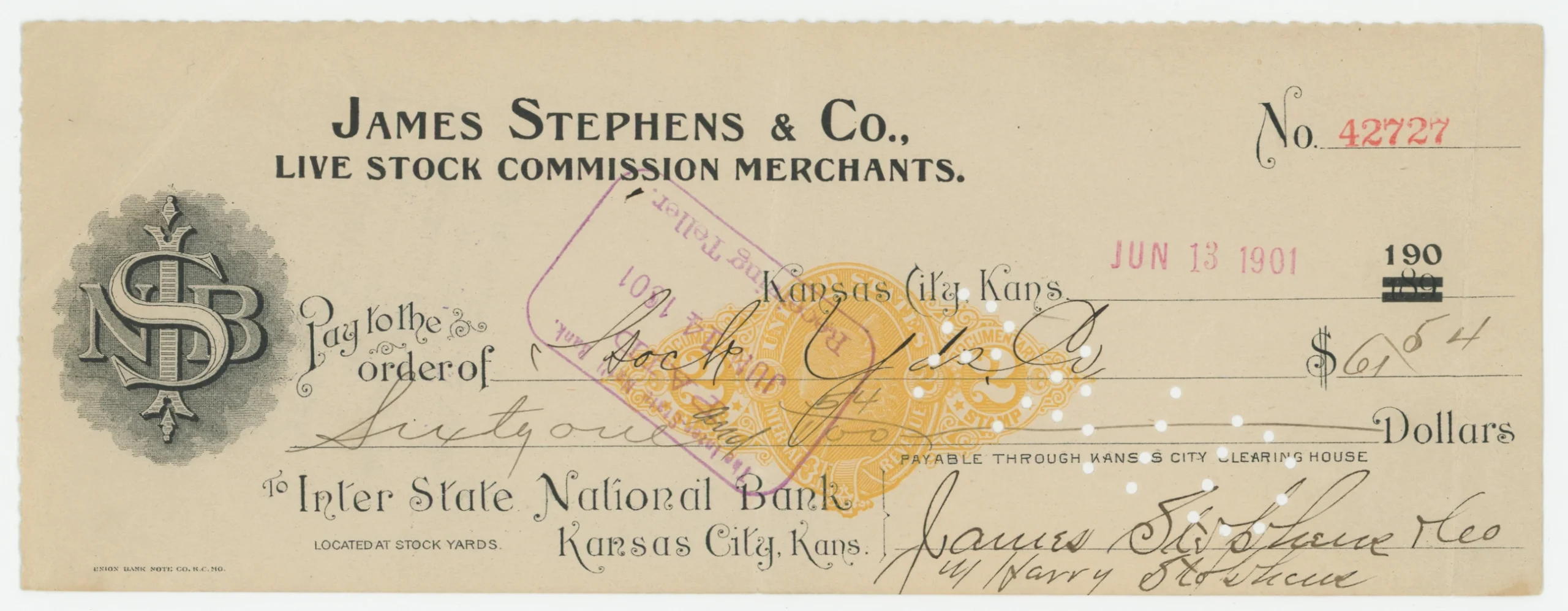 RN-X7 Inter State National Bank of Kansas City
