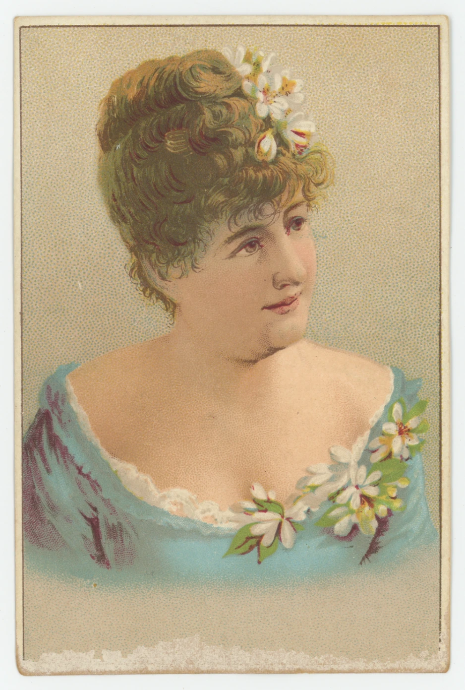 Ko Ku Tea Trade Card, Embossed