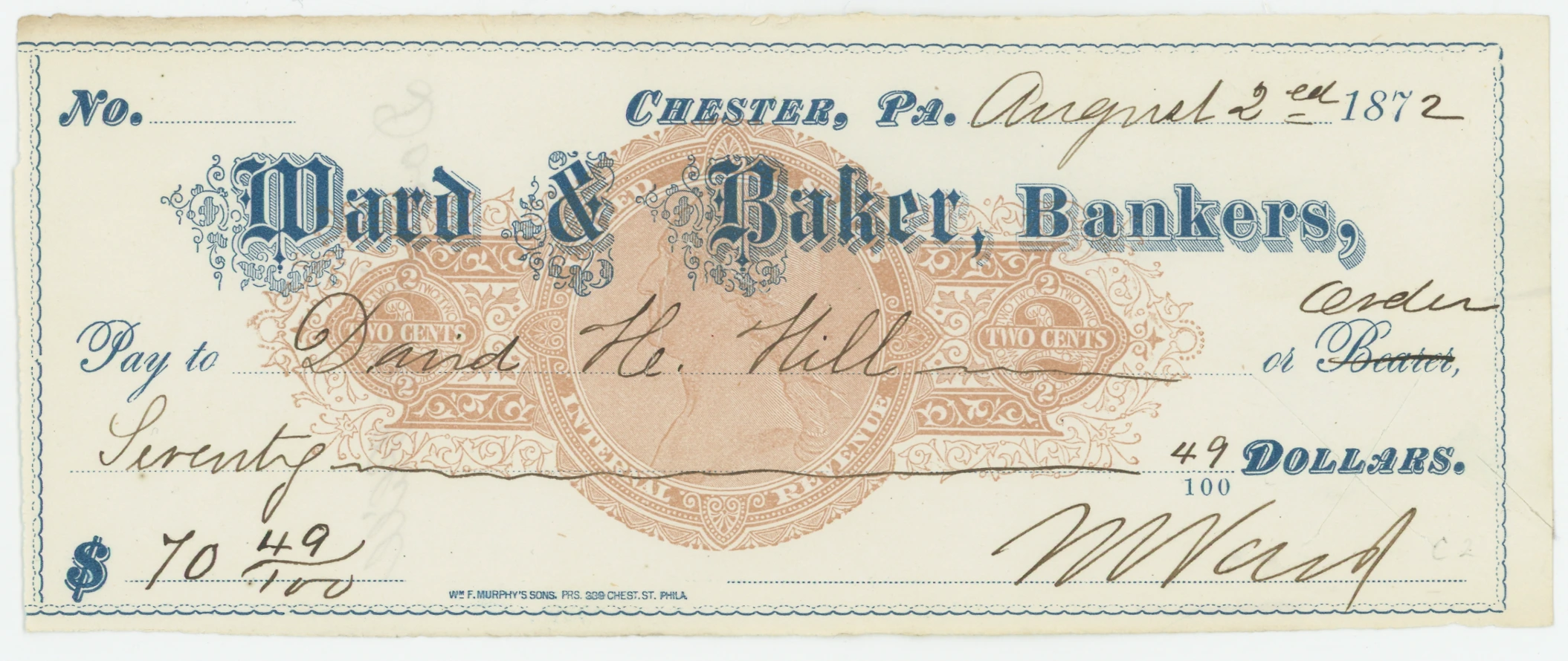 RN-C2 Ward & Baker, Bankers