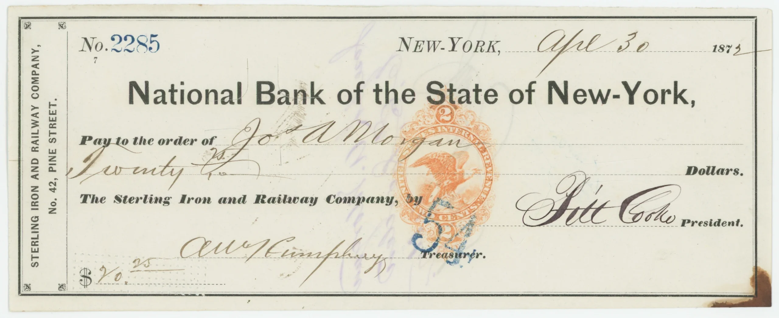 RN-H3 National Bank of the State of New-York