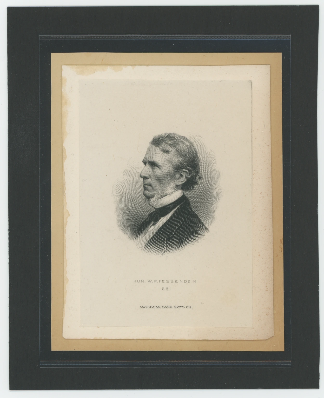 American Bank Note Company Vignette Die Proof, Fessenden