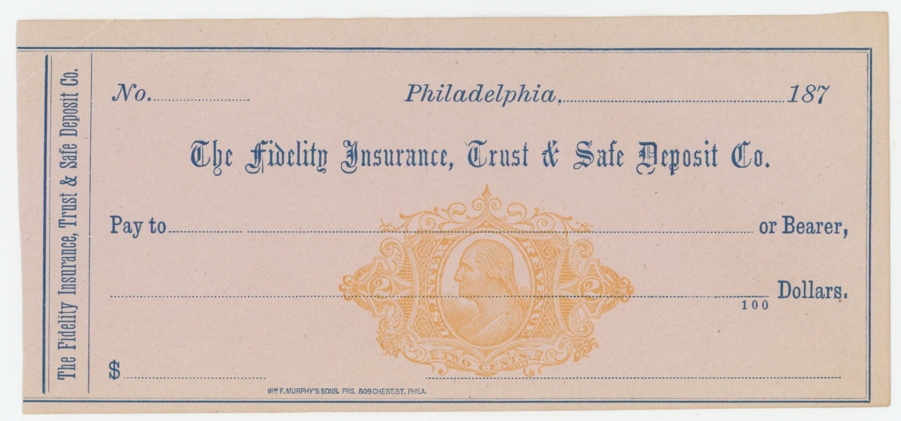 RN-L5 Fidelity Insurance, Trust & Safe Deposit Co., Unused