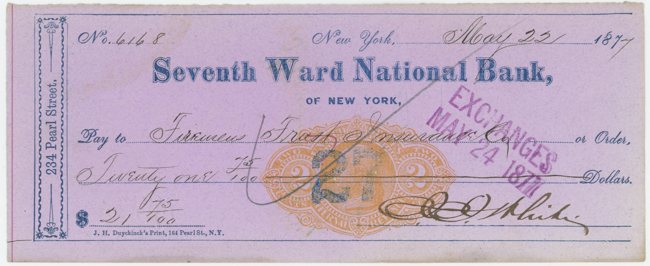 RN-F1 Seventh Ward National Bank of New York