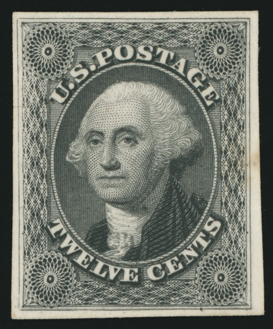 44P4 12¢ Plate Proof on Card
