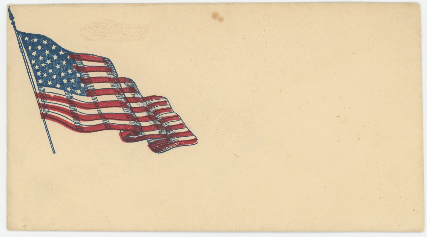 34-Star Flag, Printer's Name Embossed on Cover