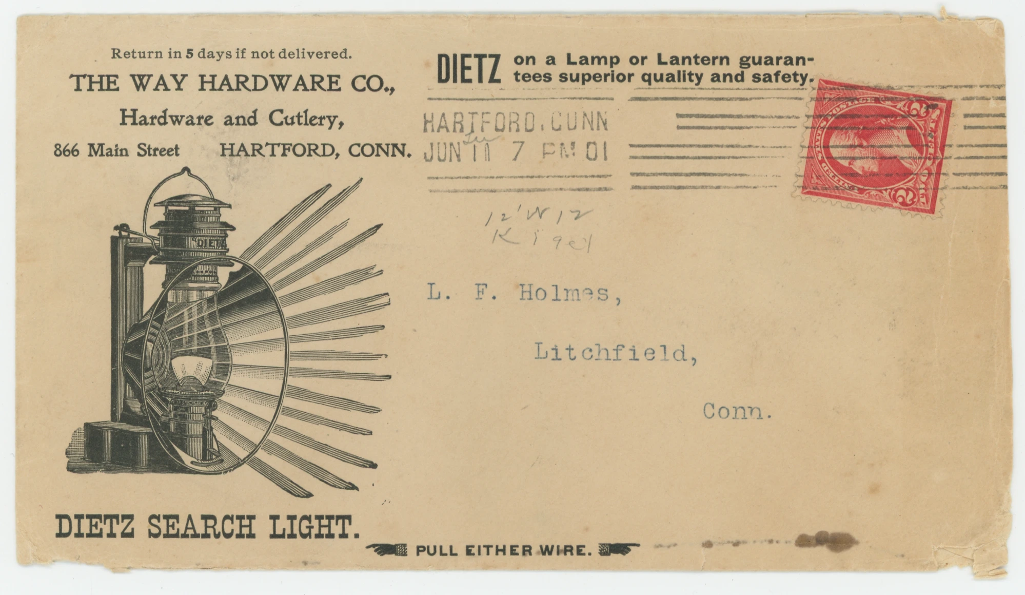 1901 The Way Hardware Co., Dietz Lamps & Lanterns