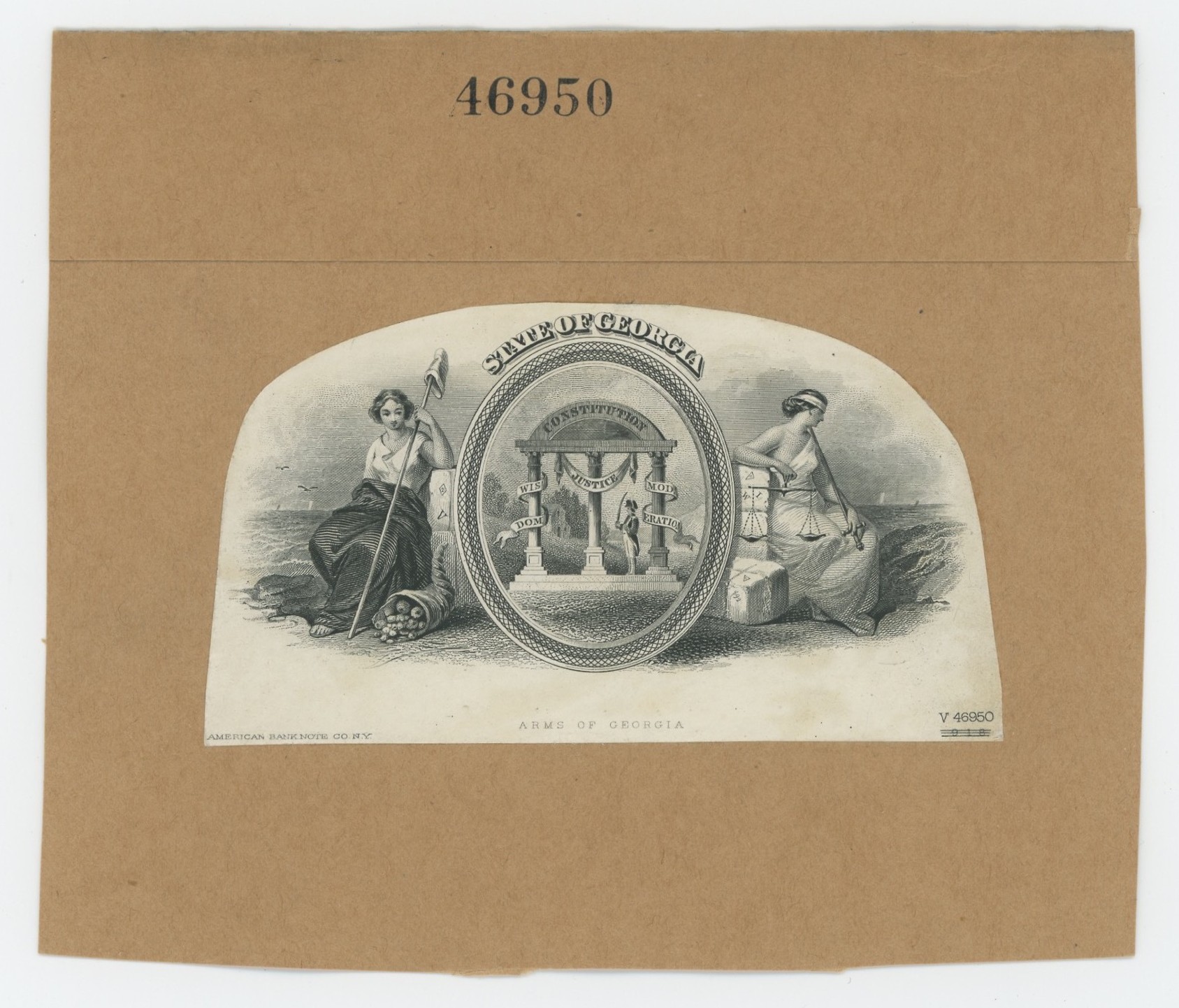 ABNC Vignette Proof: GEORGIA State Seal