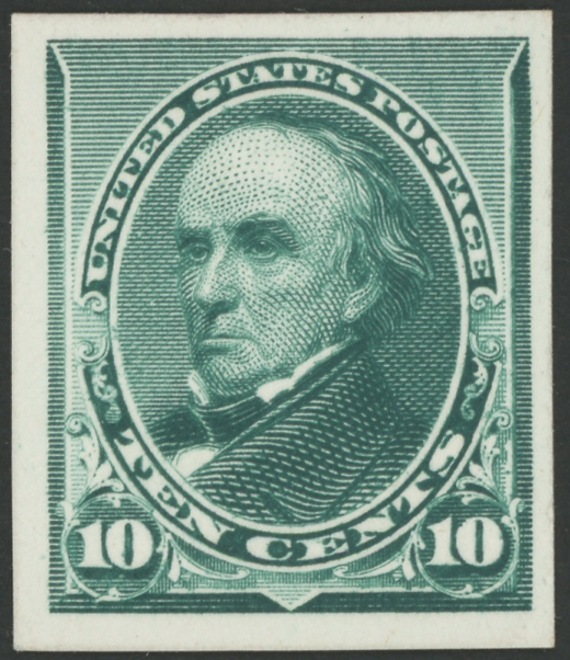 226P4 10¢ Webster Plate Proof on Card