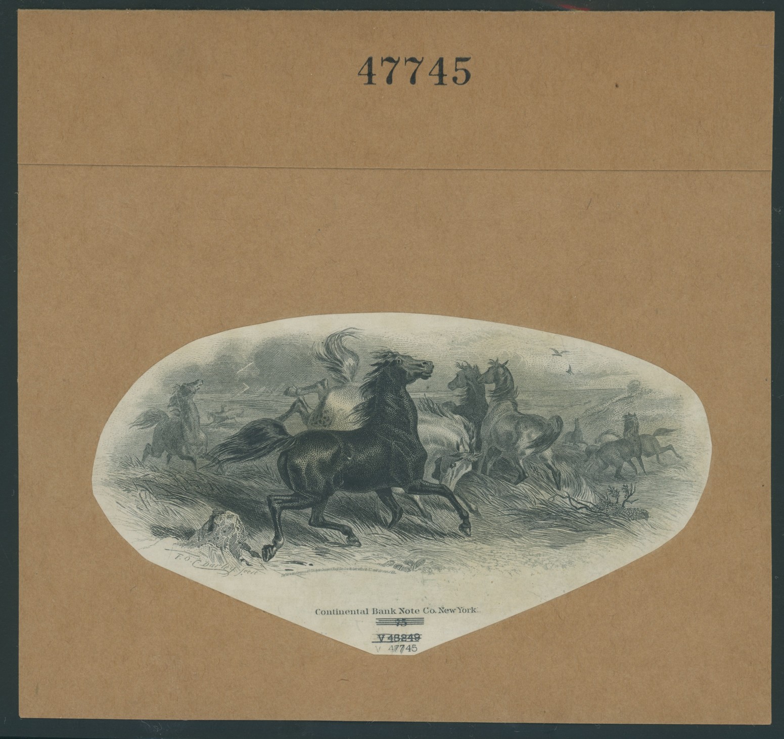 ABNC Vignette Proof, Horses #2