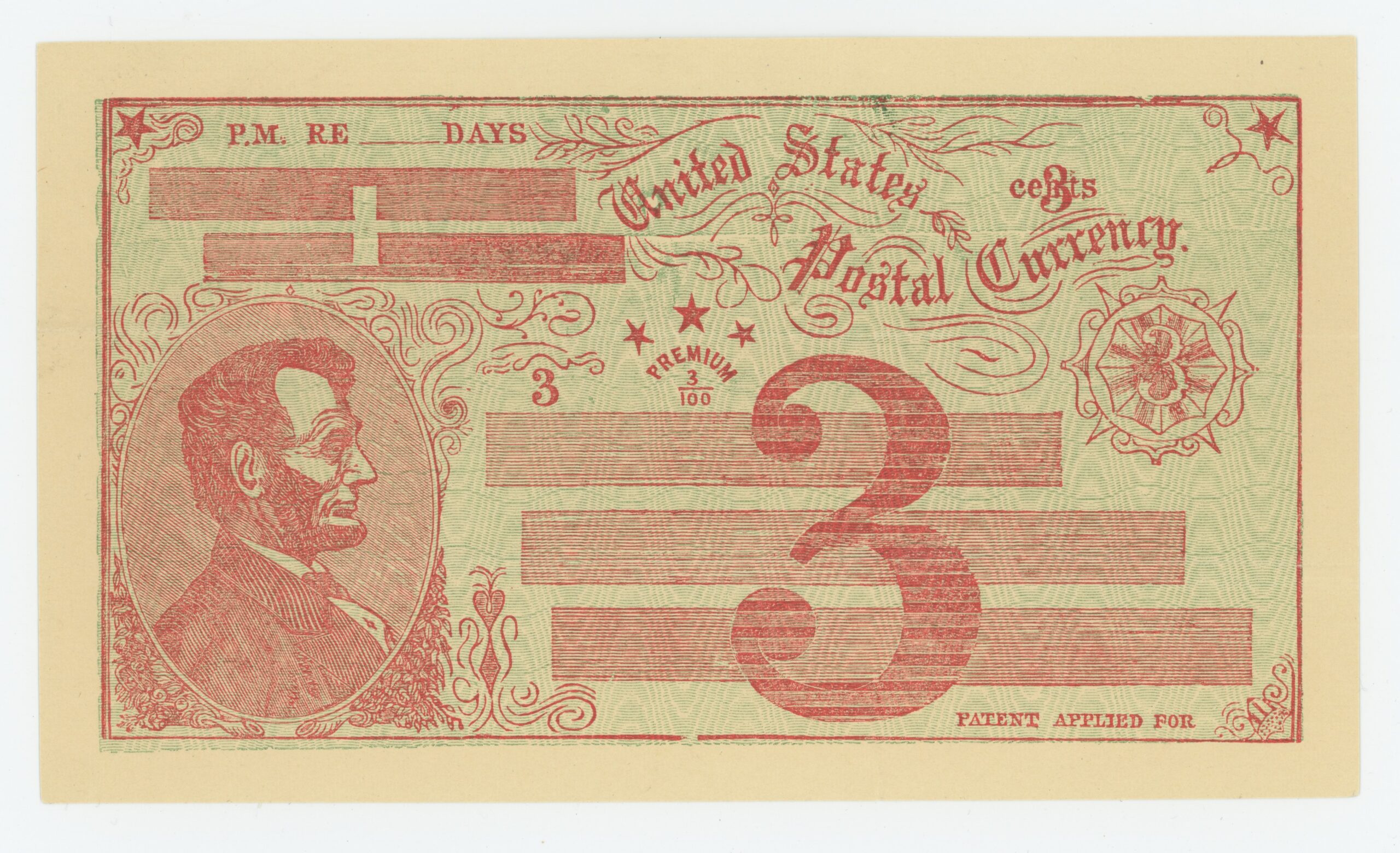 Undersander 804c Fisk Mills Postal Currency Essay, Extremely Rare & Superb