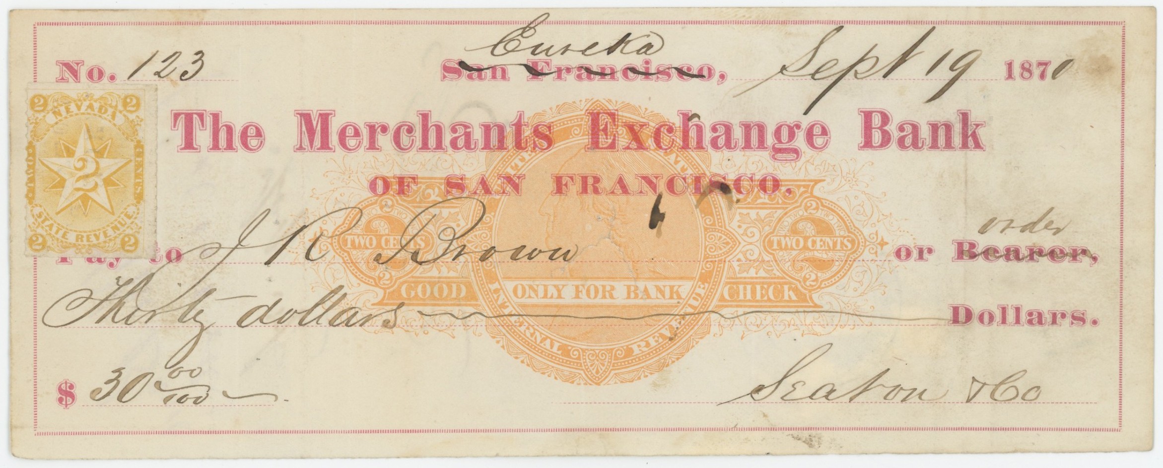 RN-C21 The Merchants Exchange Bank of San Francisco