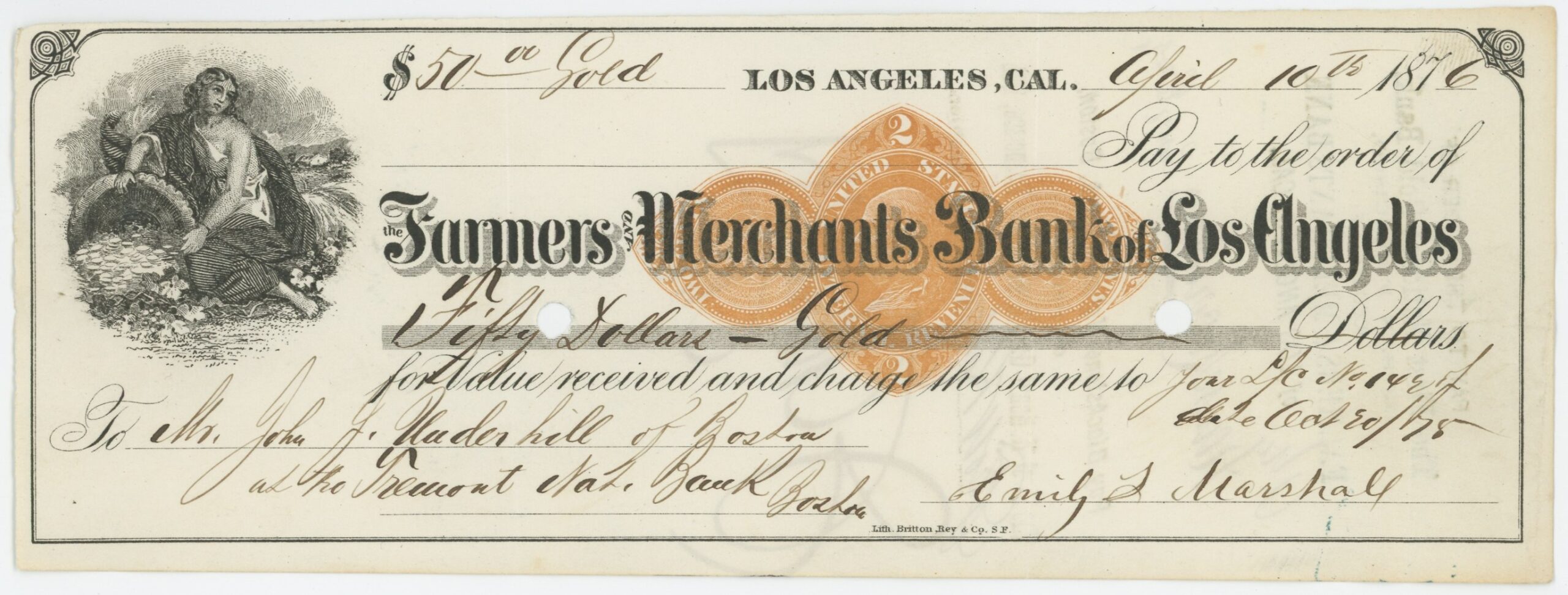 RN-D1 The Farmers and Merchants Bank of California