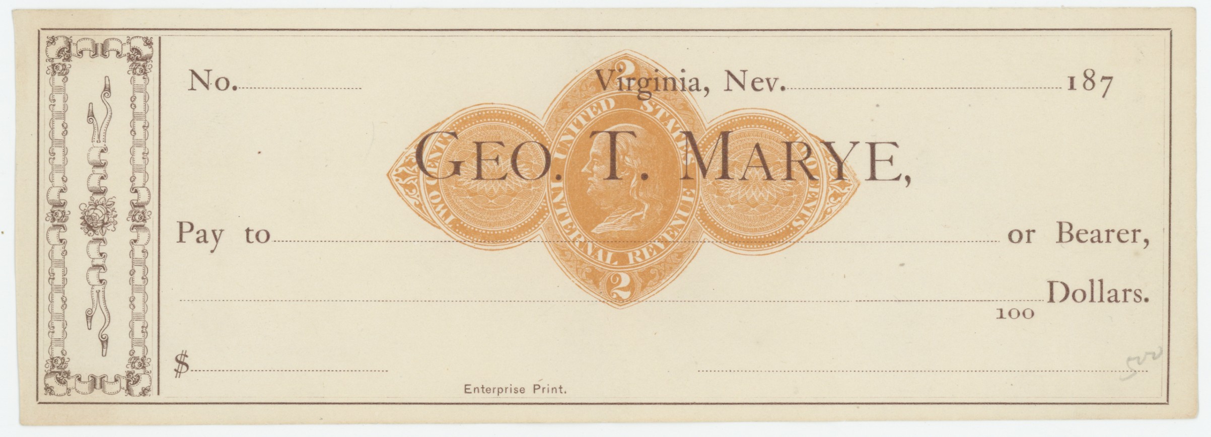 RN-D1 Geo. T. Marye, Extremely Rare