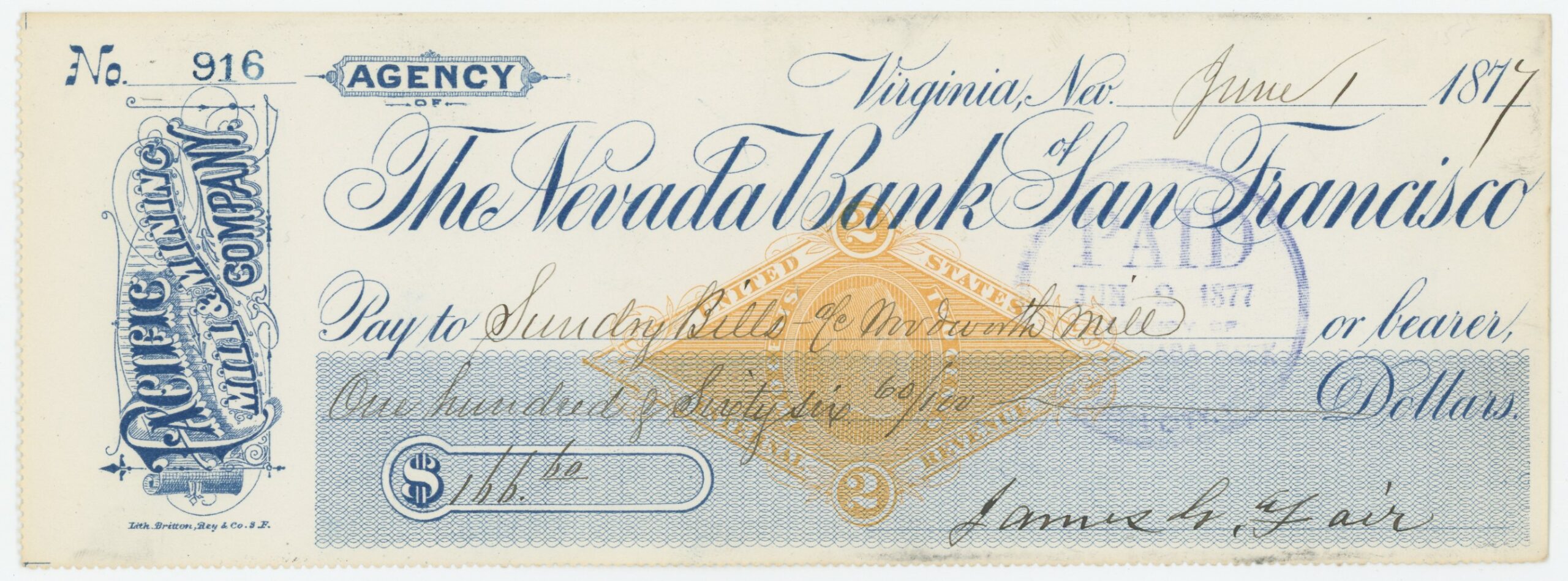 RN-G1 Nevada Bank of San Francisco
