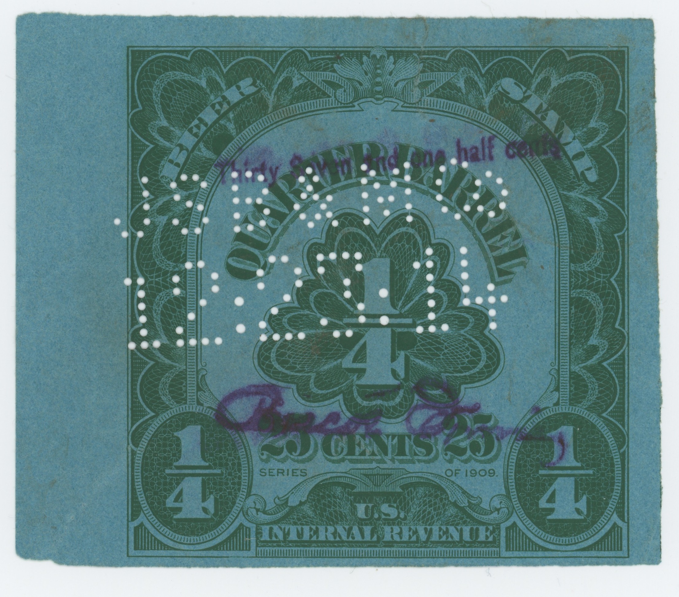 REA98a — Group B Type 71 Overprint on REA93, 1/4 Barrel