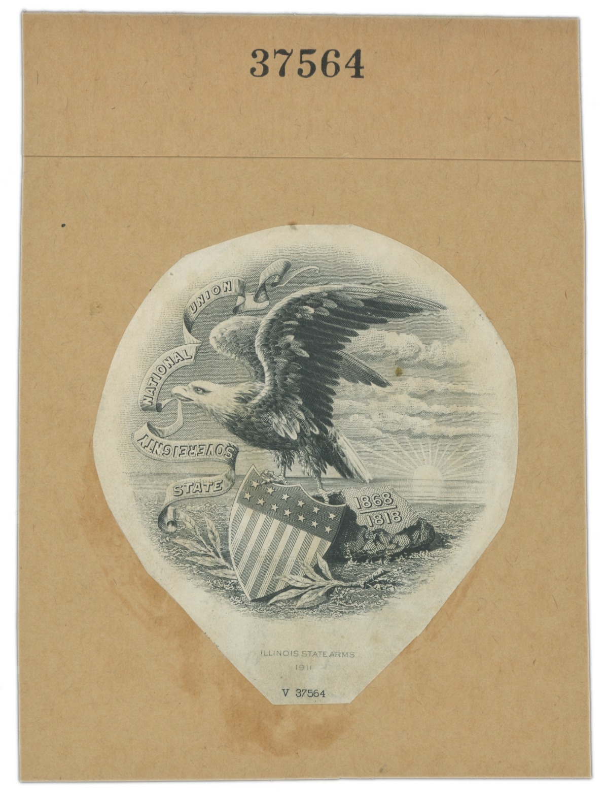 ABNC Vignette Proof: ILLINOIS State Seal