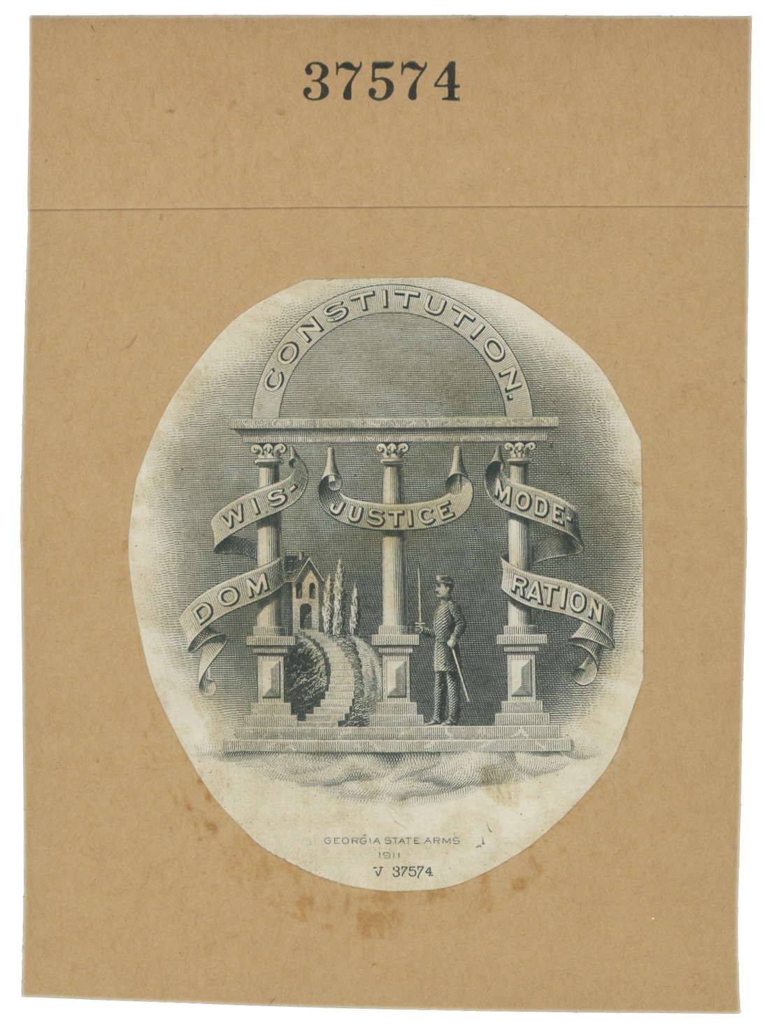 ABNC Vignette Proof: GEORGIA State Seal