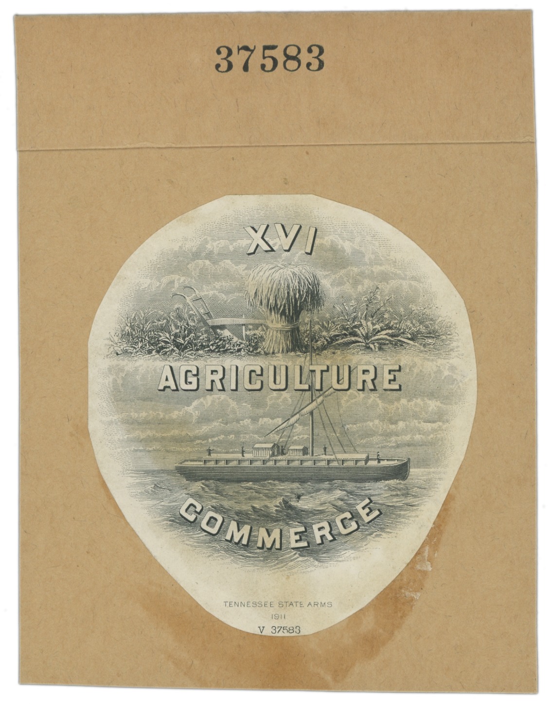 ABNC Vignette Proof: TENNESSEE State Seal