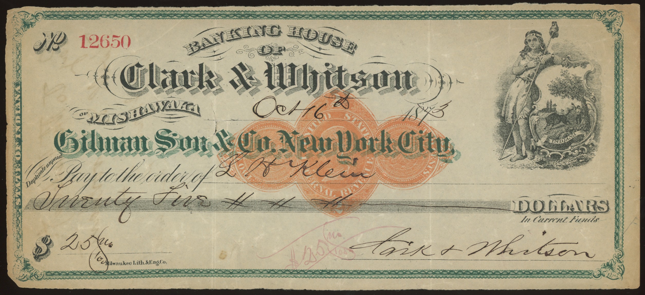 RN-D1 Banking House of Clark & Whitson