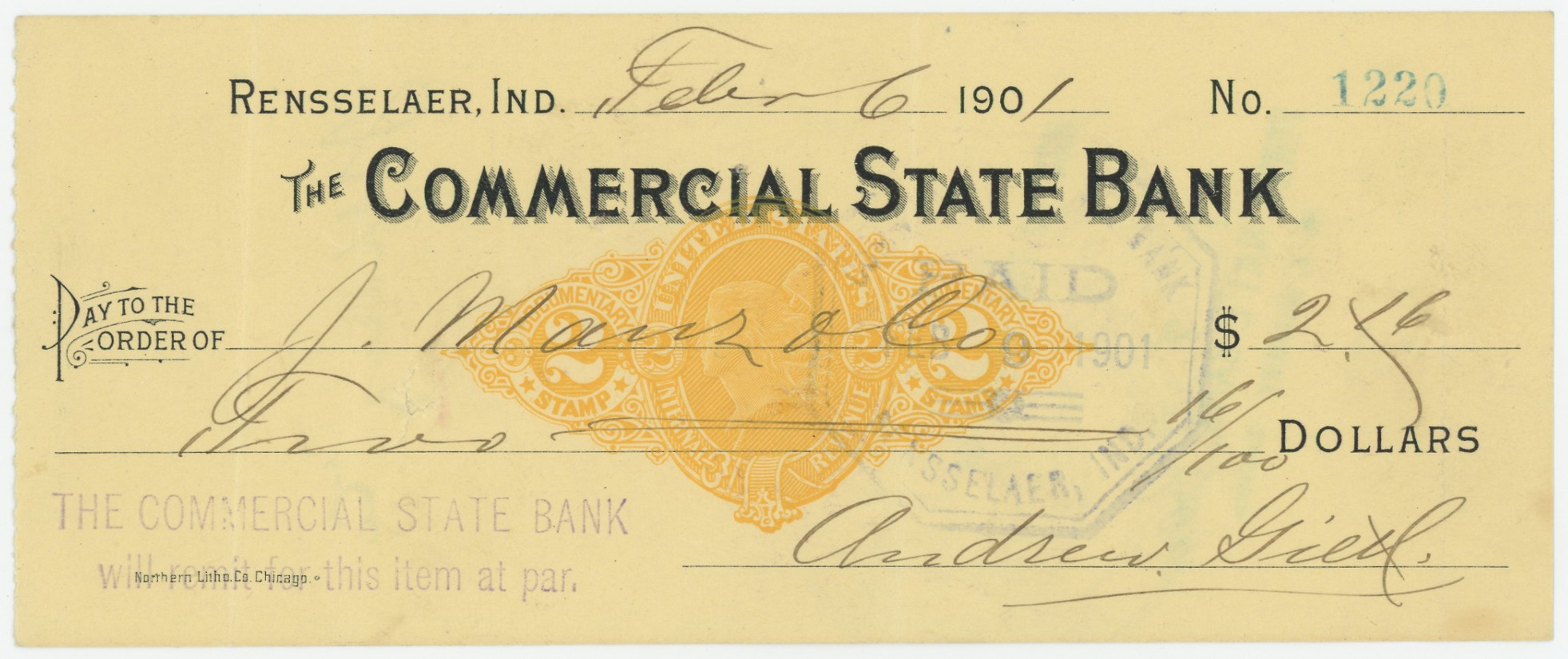 RN-X7 The Commercial State Bank
