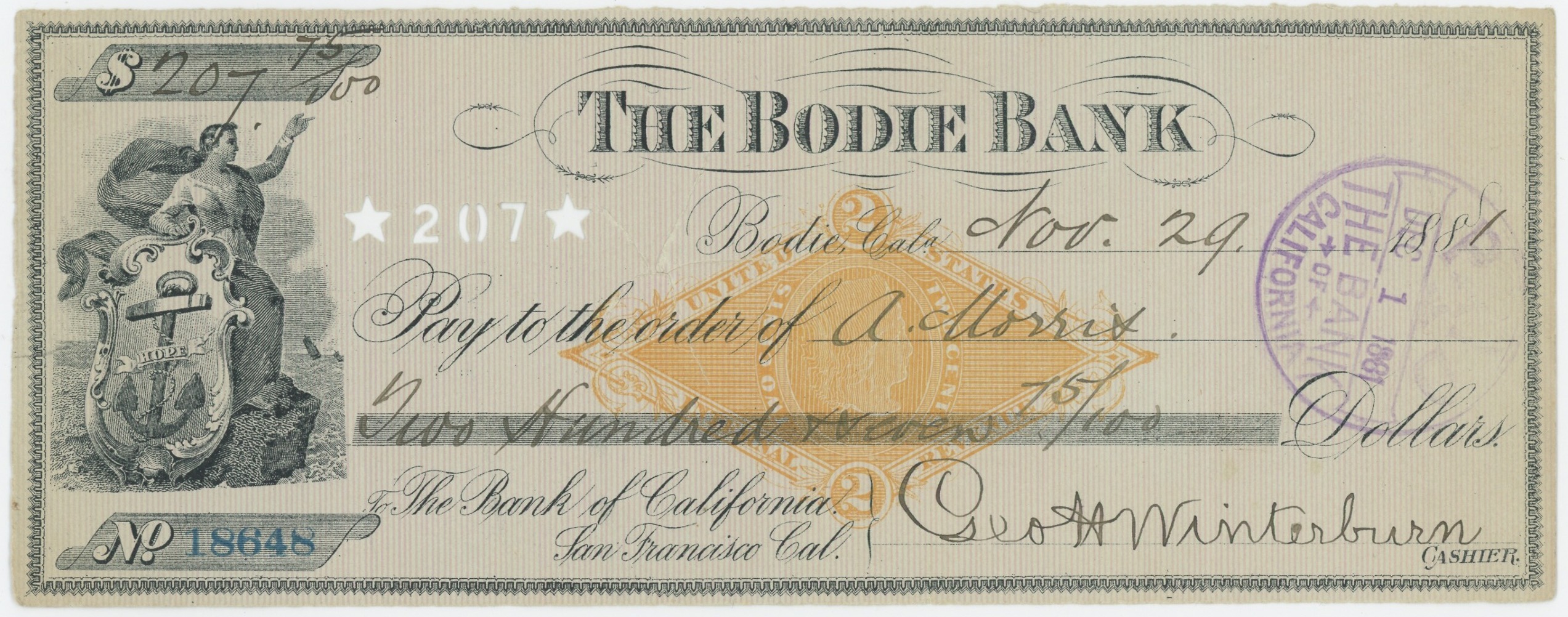 RN-G1 The Bodie Bank