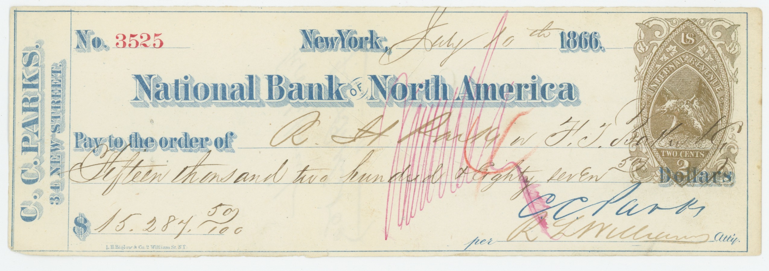 RN-B5 (Bronze) National Bank of North America — SOLD!