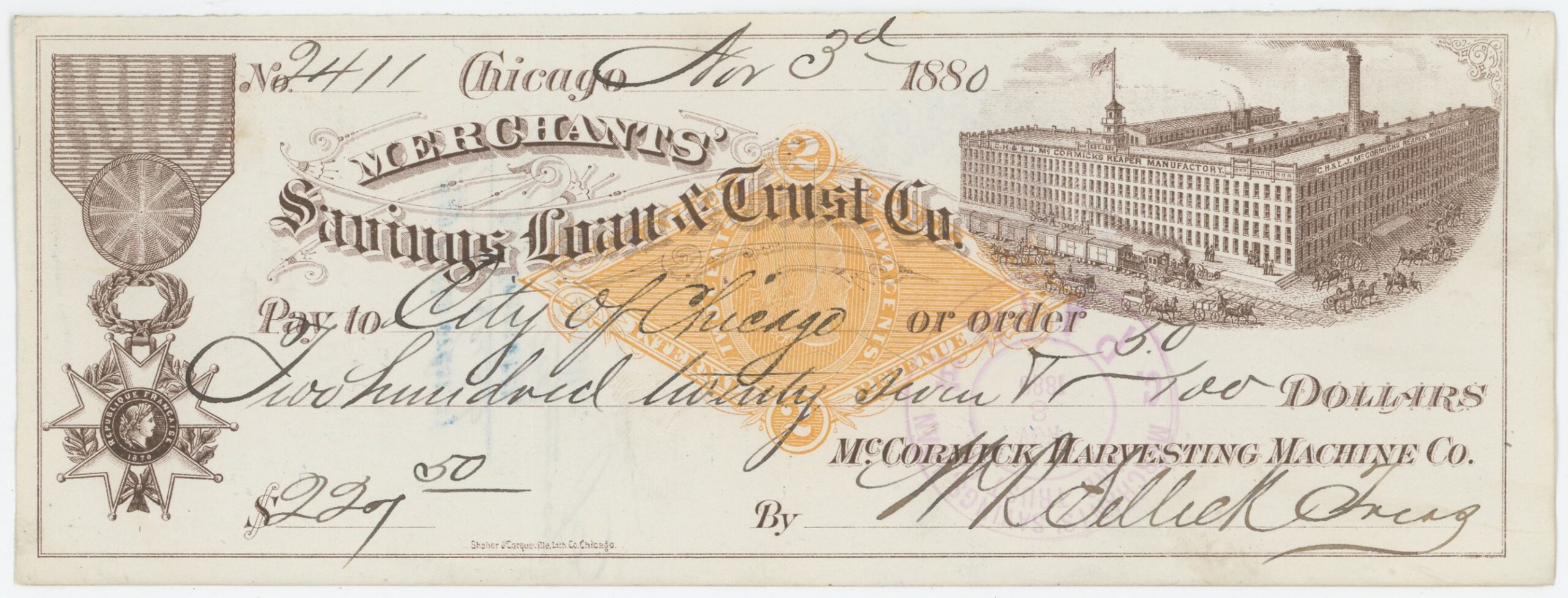 RN-G1 Merchants' Savings Loan & Trust Co.