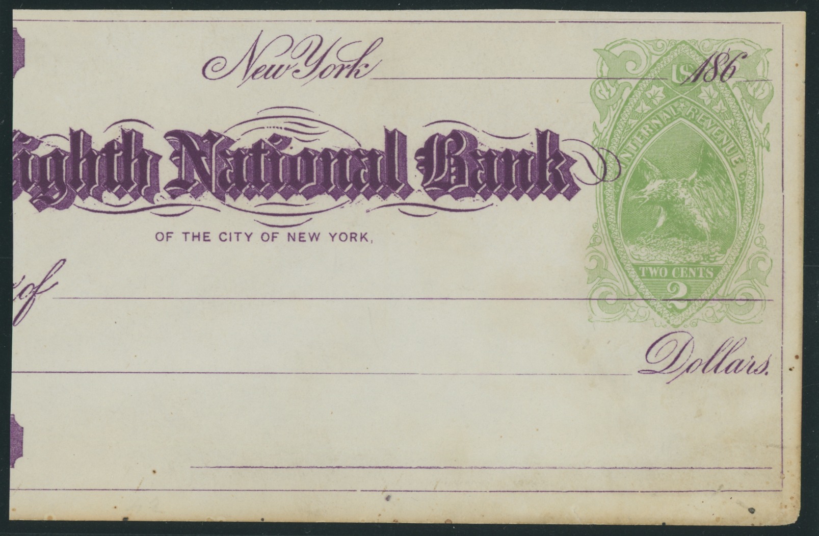 RN-B6 Eighth National Bank, on Partial Check as Listed