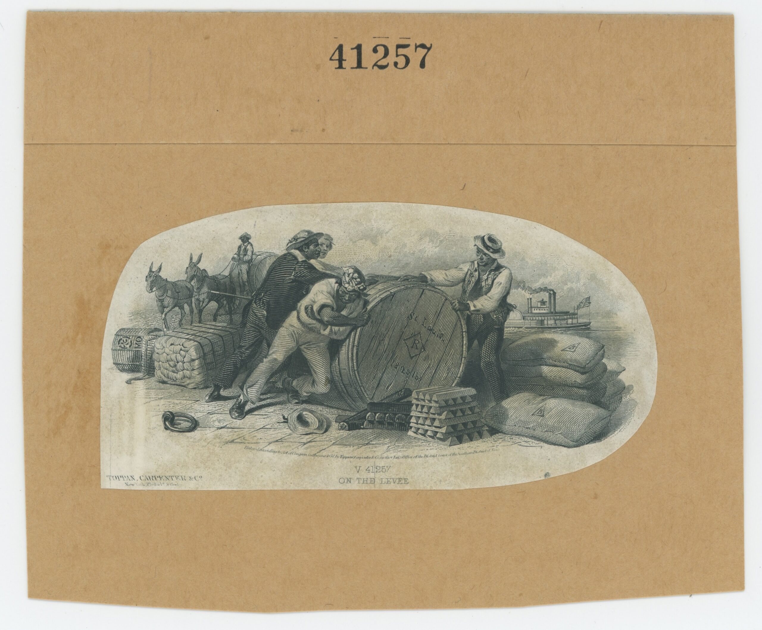 African Americans & Slavery #05 "On the Levee," Darley Signature