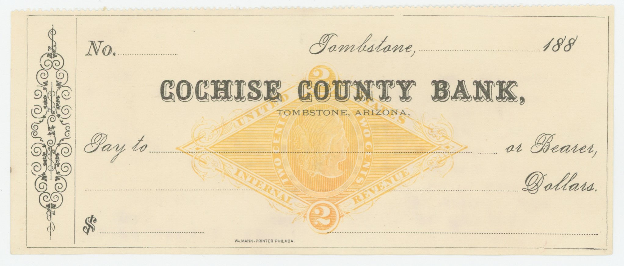 RN-G1 Cochise County Bank, Unused