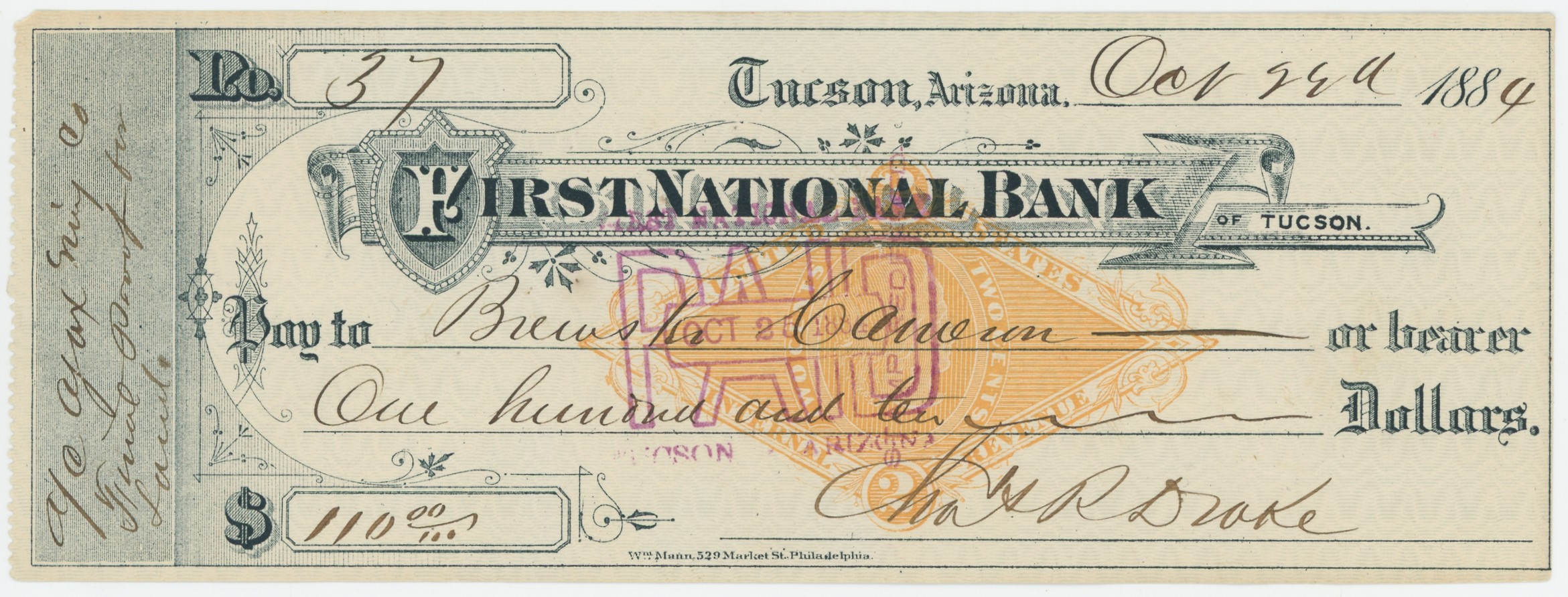 RN-G1 First National Bank of Tucson