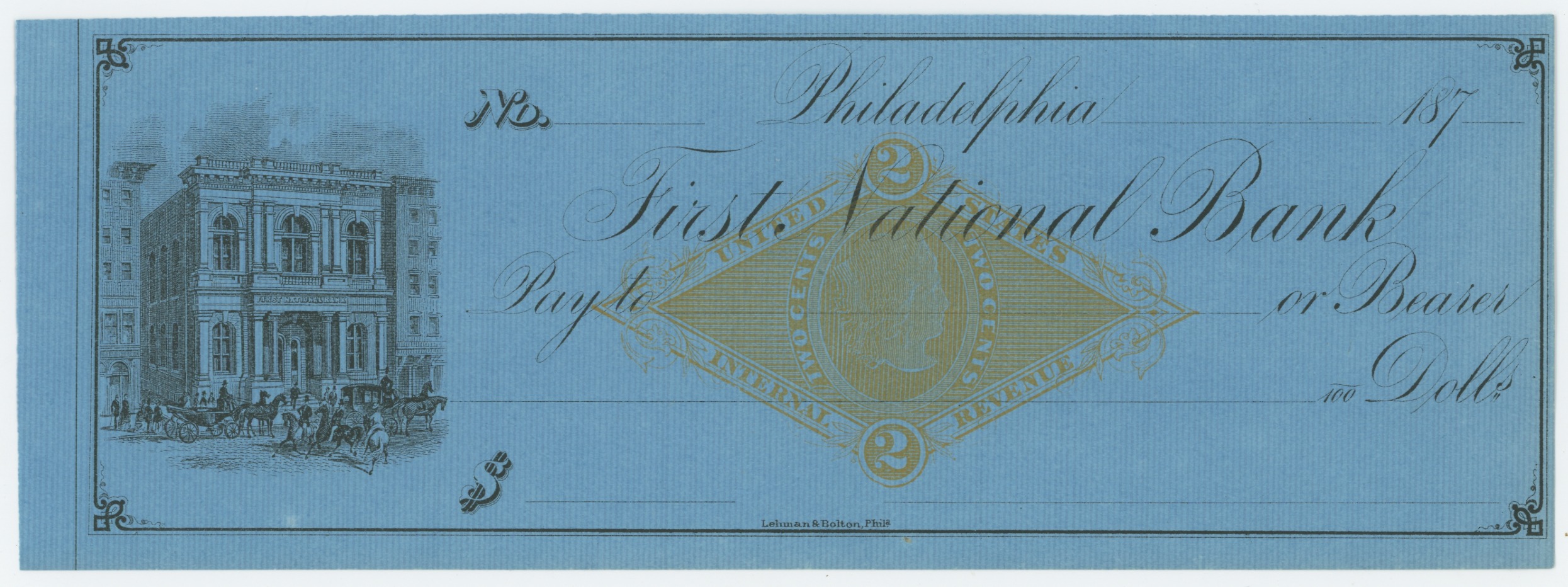 RN-G1 First National Bank, Unused