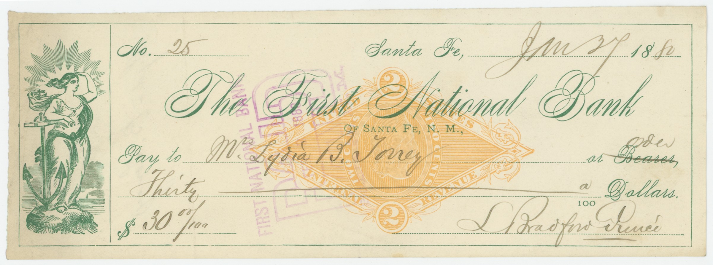 RN-G1 The First National Bank of Santa Fe, N.M.