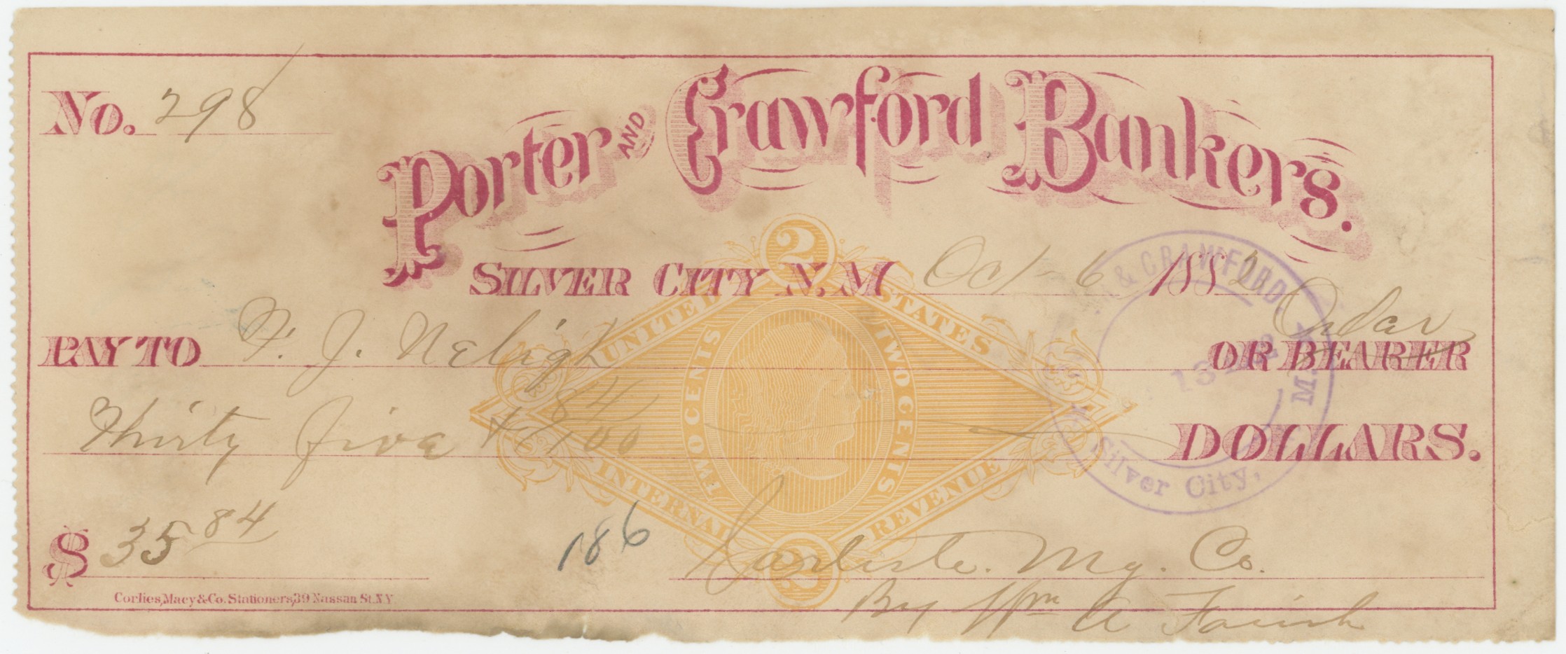 RN-G1 Porter & Crawford, Bankers