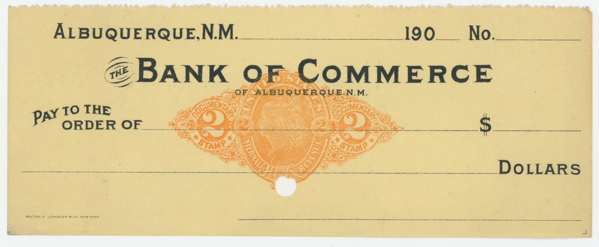The Bank of Commerce, Unused