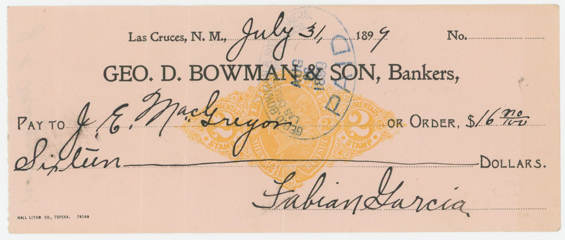 Geo. D. Bowman & Son, Bankers