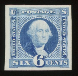 115P4 6¢ Washington Proof on Card