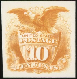 116P4 10¢ Eagle and Shield Proof on Card