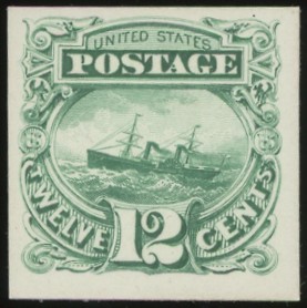 117P4 12¢ Adriatic Proof on Card