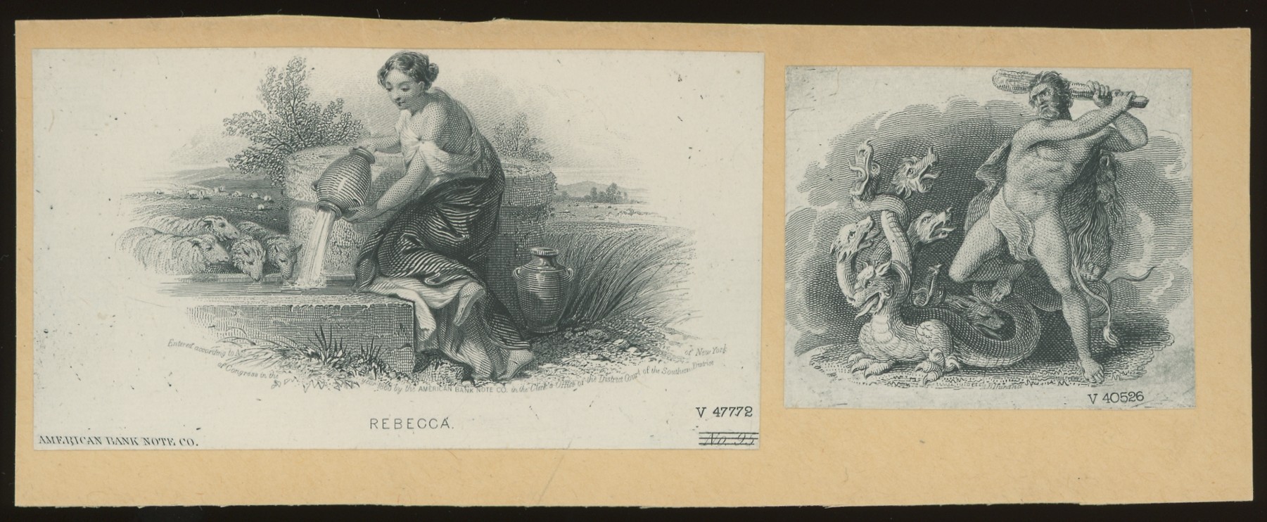 ABNC Allegorical Female Figures: "Rebecca" + Additional Figure of Hercules