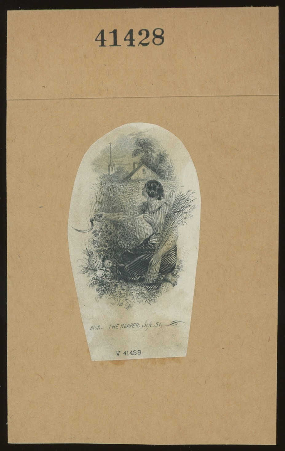 ABNC Allegorical Female Figures: 36, "The Reaper"