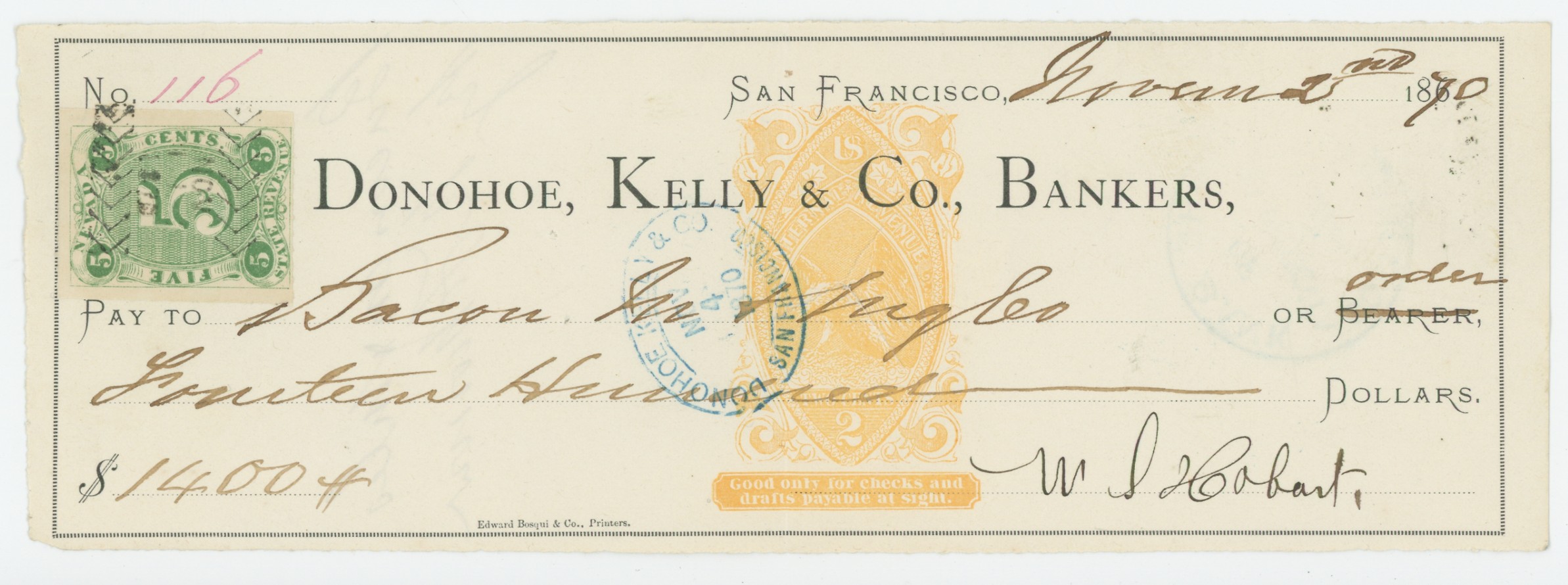 RN-B17 Donohoe, Kelly & Co., Bankers