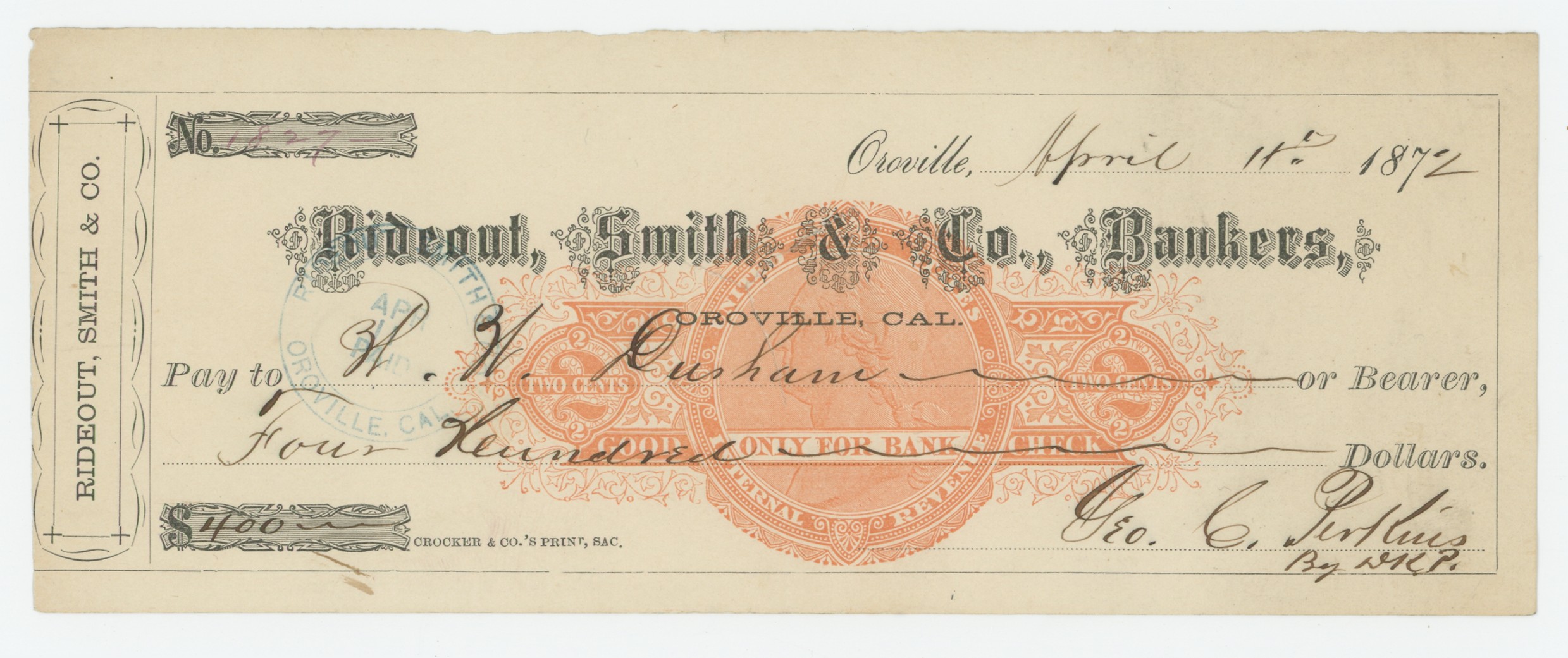 RN-C21 Rideout, Smith & Co., Bankers